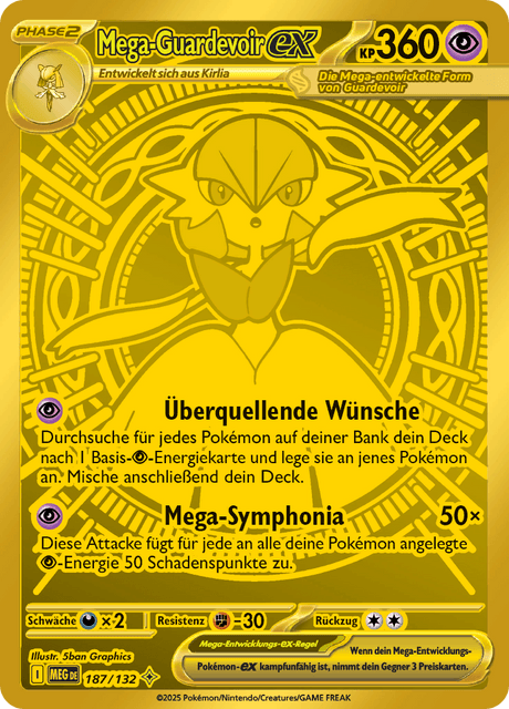 Mega-Guardevoir ex, Mega Hyper Rare 187/132 aus Mega-Entwicklung