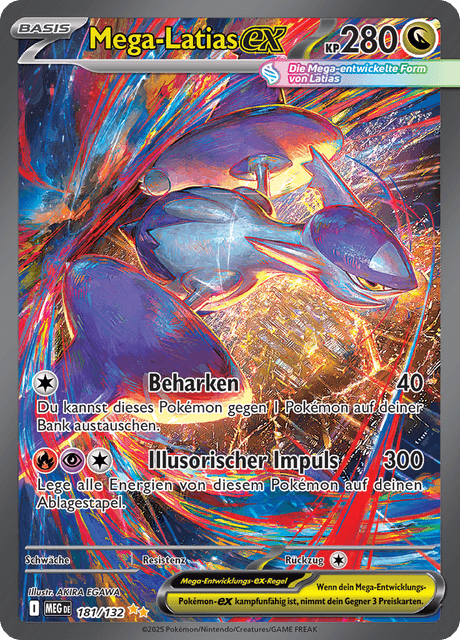 Mega-Latias ex, Special Illustration Rare 181/132 aus Mega-Entwicklung