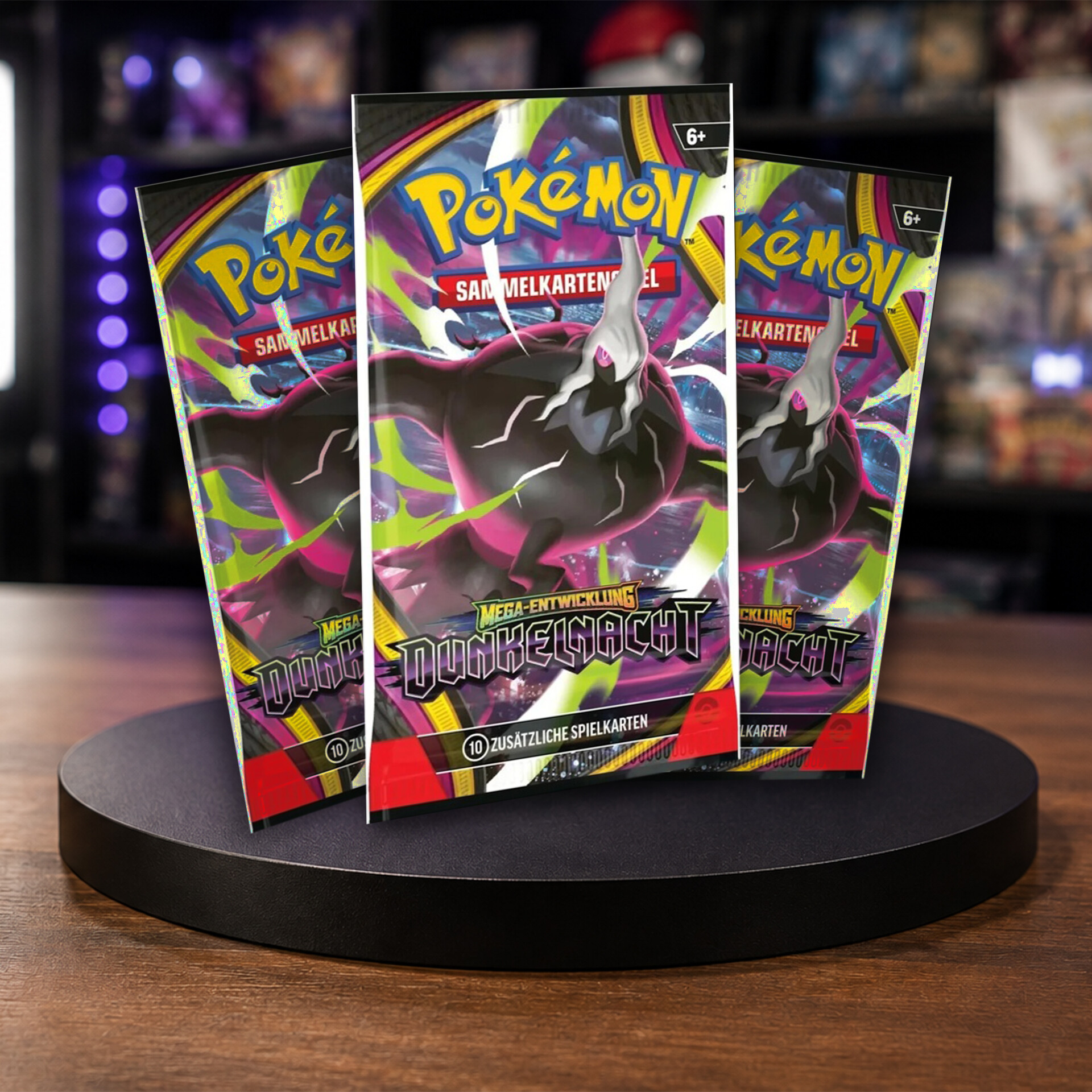 Pokémon Dunkelnacht Booster 3er-Set DE